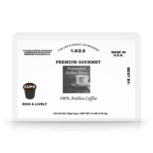 12 Pack Single Serve Coffee Capsules